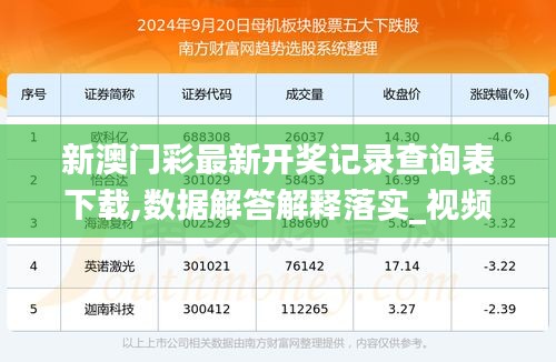 新澳历史开奖记录查询结果今天｜效能解答解释落实