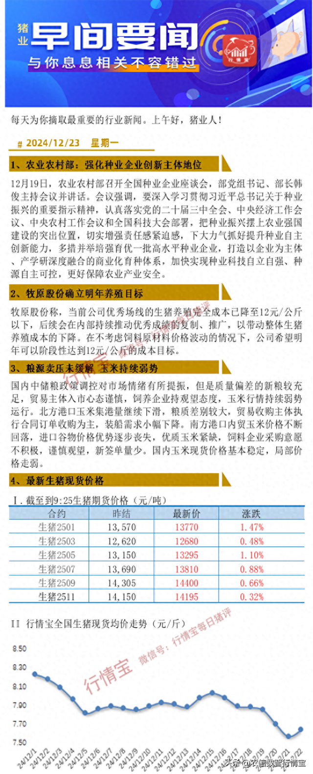 今日最新猪价分析与点评